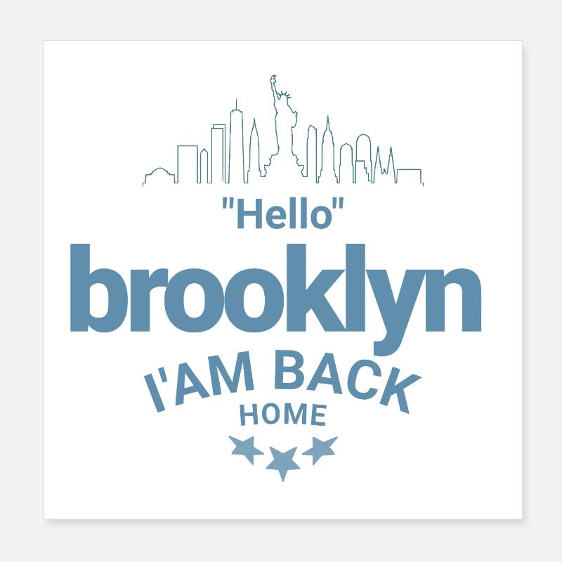 Design Brooklyn Homecoming Poster 8" x 8" (20x20 cm)