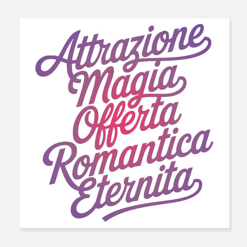 Romantisches Design mit magischer Wirkung Poster 20x20 cm