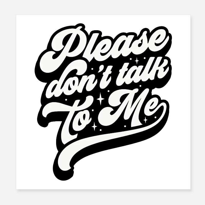 Expressive message in modern style Poster 8" x 8" (20x20 cm)