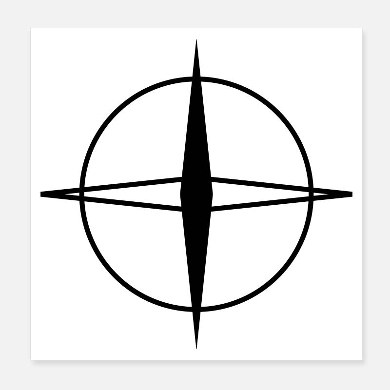 Minimalist Black White Geometric Pattern Design Poster 8" x 8" (20x20 cm)