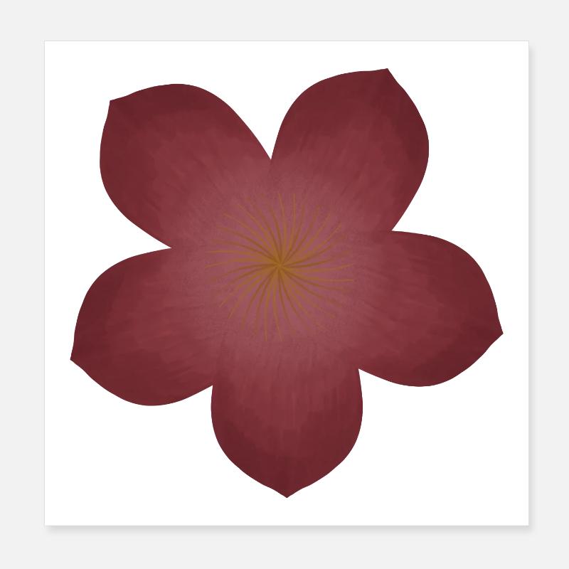 Elegantes Blumenblüten-Design Poster 20x20 cm