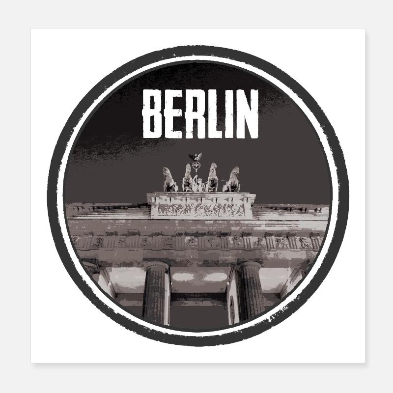 Berlin urban architecture design Poster 8" x 8" (20x20 cm)