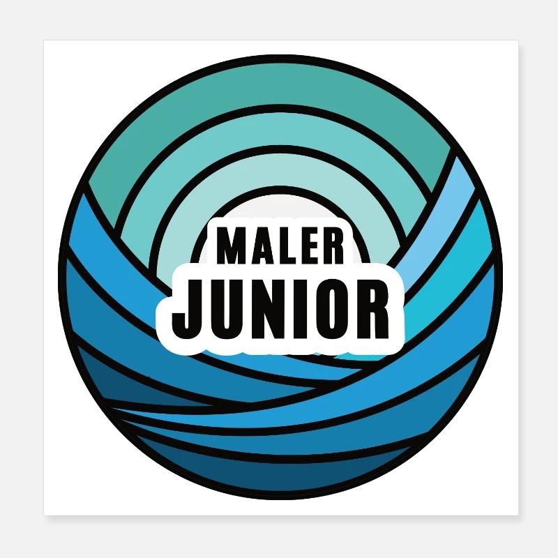 Junior Painter Apprentice Successor Child Painter's Son Poster 8" x 8" (20x20 cm)