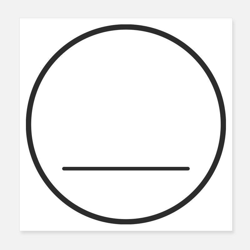 Visage abstrait Poster 20 x 20 cm