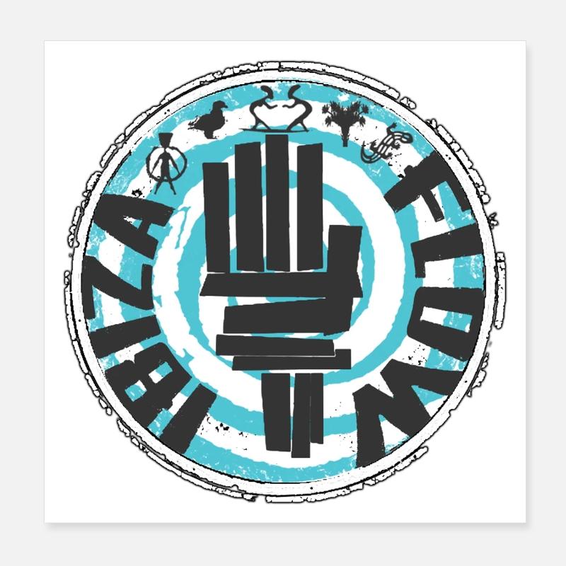 Design puissant d’Ibiza dans le style graffiti Poster 20 x 20 cm