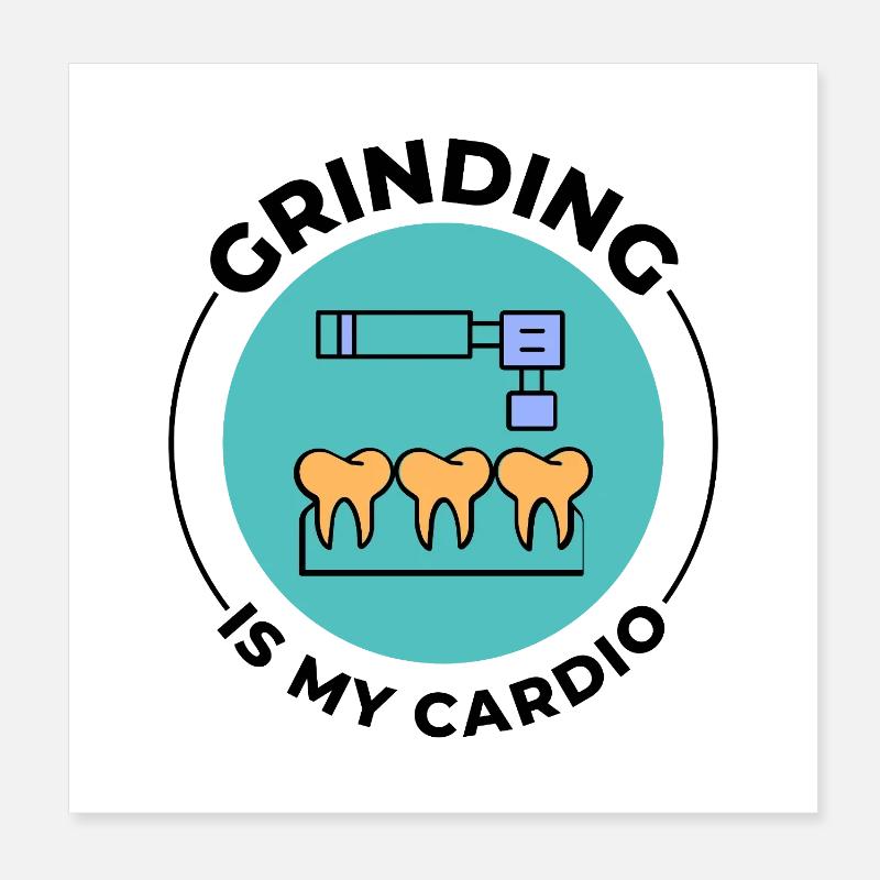 Dentaltechniker Stolz Design Poster 20x20 cm