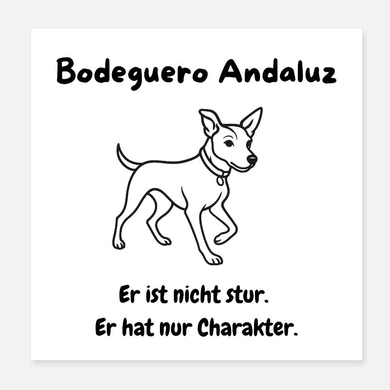 Modern, minimalist Bodeguero motif Poster 8" x 8" (20x20 cm)