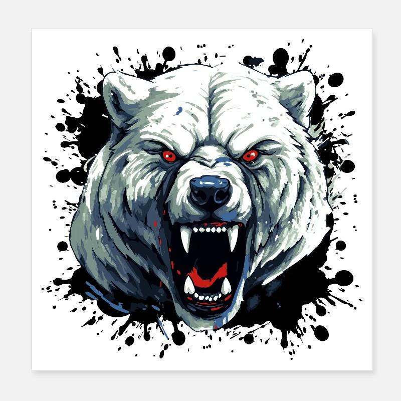 Polar Bear Polar Bear Poster 8" x 8" (20x20 cm)