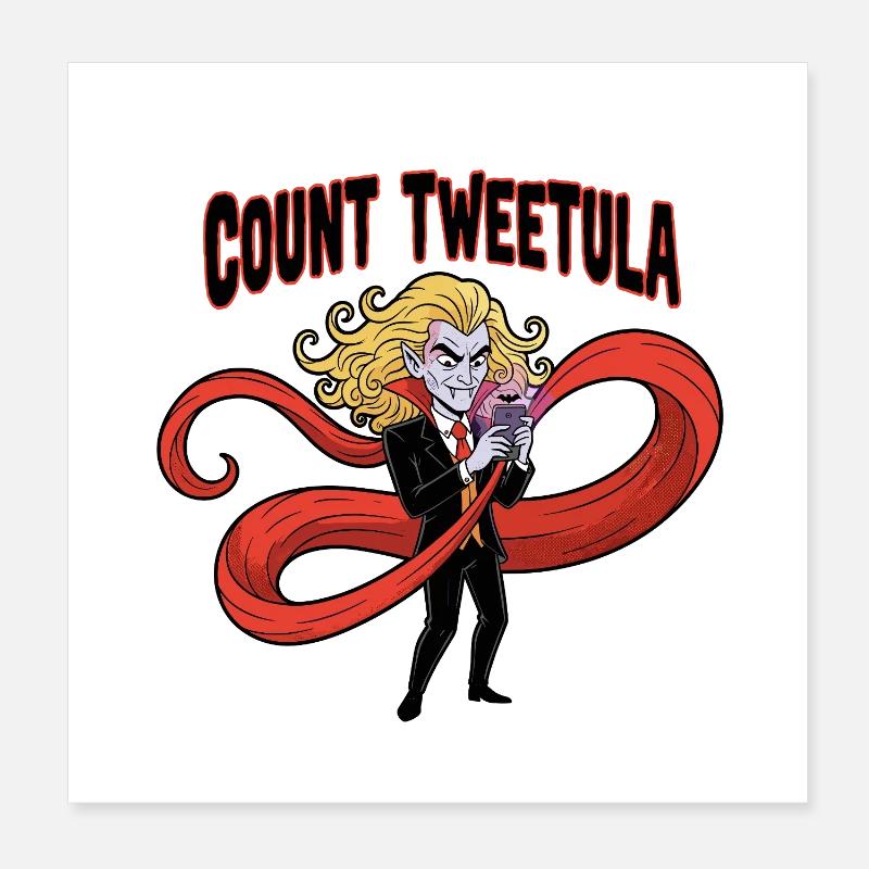 Vampir Twisted Meme Design Poster 20x20 cm