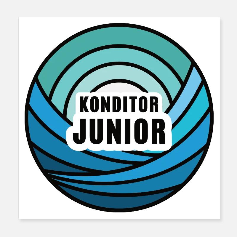 Son Confectioner Junior Child Confectioner Son Apprentice Poster 8" x 8" (20x20 cm)