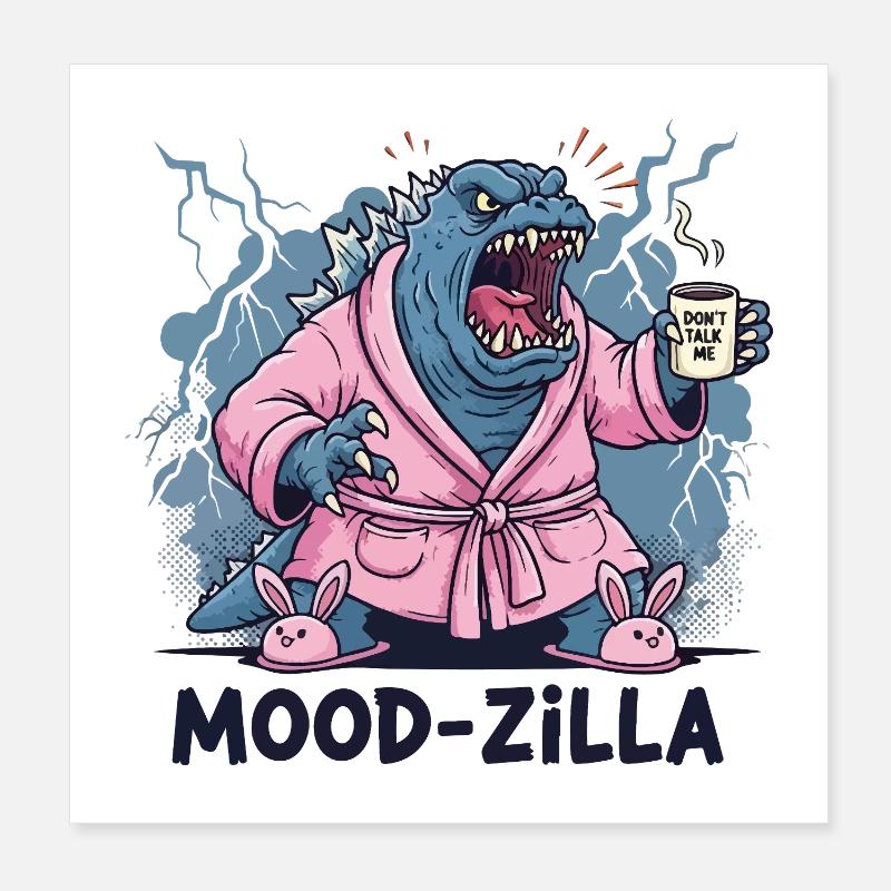 Morgendliche Wut Poster 20x20 cm