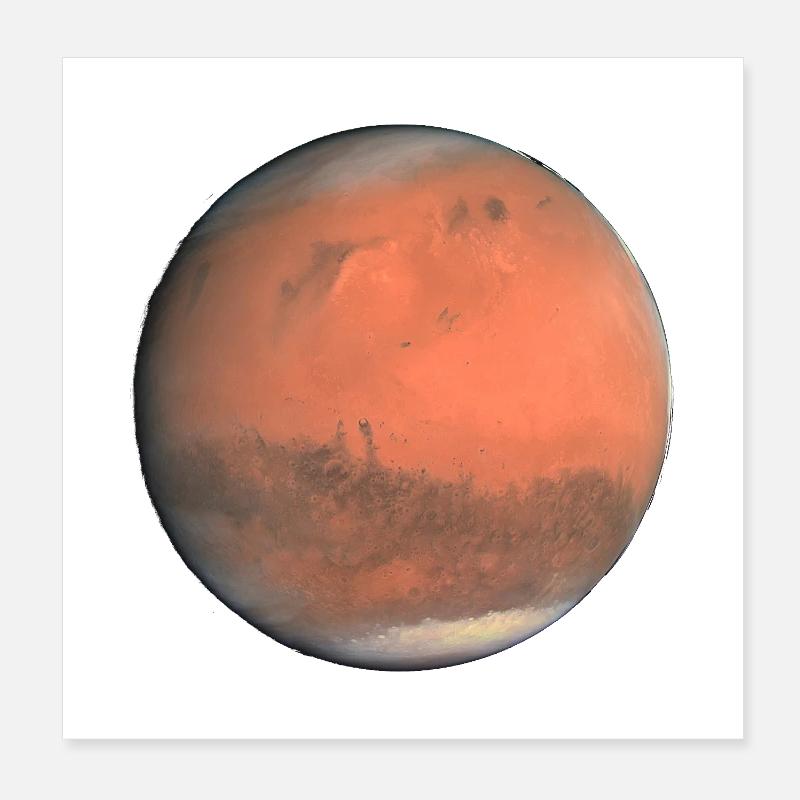 Mars Poster 20 x 20 cm