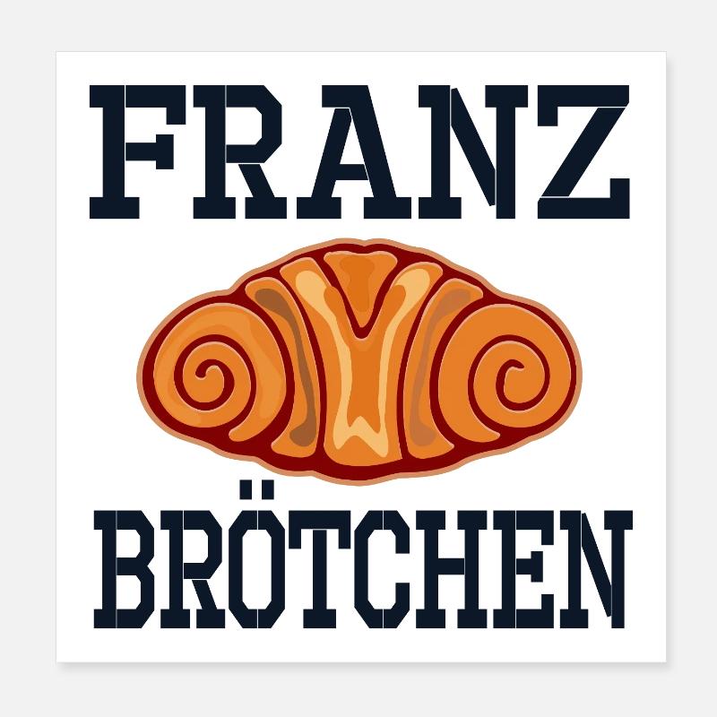 CUISSON FRANZBRÖTCHEN DE HAMBOURG Poster 20 x 20 cm