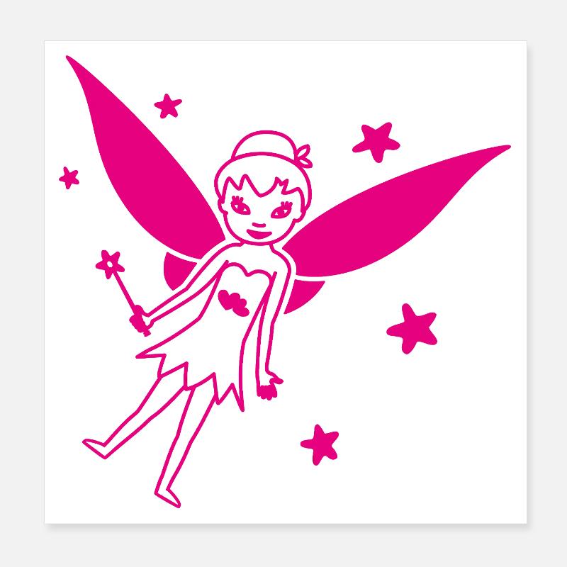 Kleine Fee von Helfspawn Poster 20x20 cm