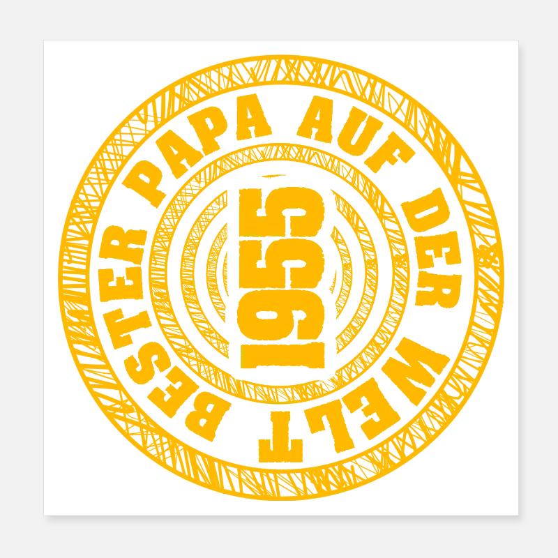 Né en 1955 Poster 20 x 20 cm