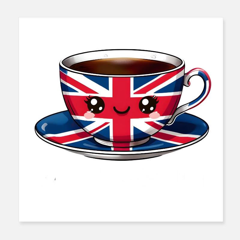 Union Cup Teatime Poster 8" x 8" (20x20 cm)