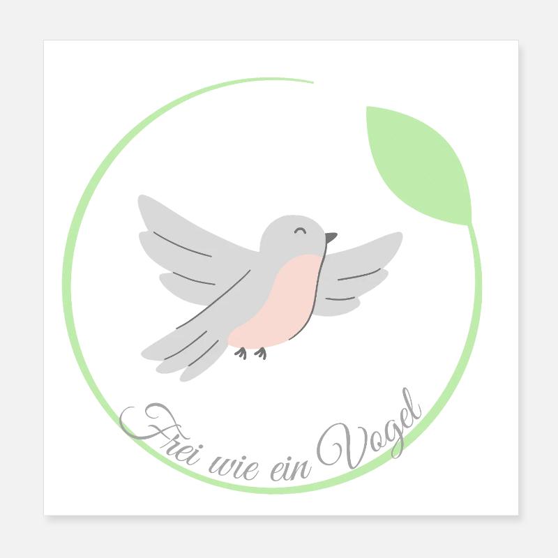 Free as a bird Poster 8" x 8" (20x20 cm)