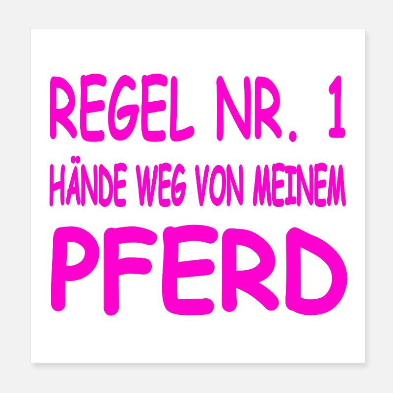 Pferde Poster 20x20 cm
