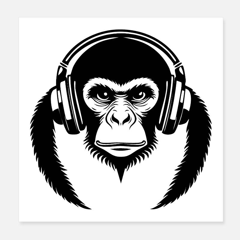 Motion Affenkopf Dynamic Line Edition Shirt Poster 20x20 cm