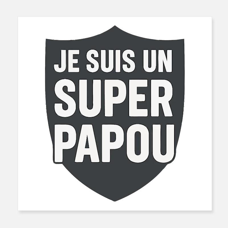 Ich bin ein großartiger Papua Poster 20x20 cm