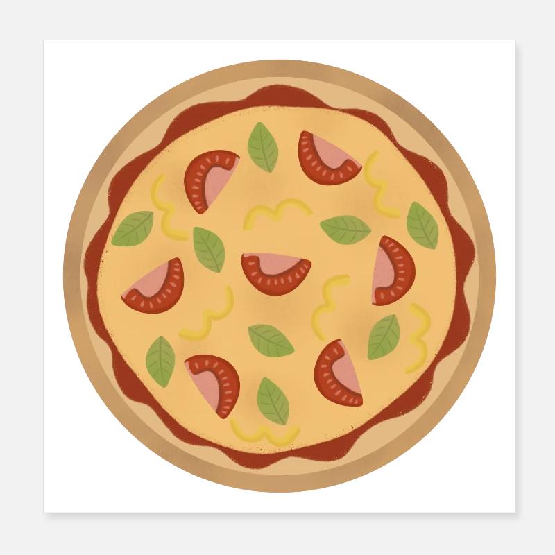 Pizza Poster 20x20 cm