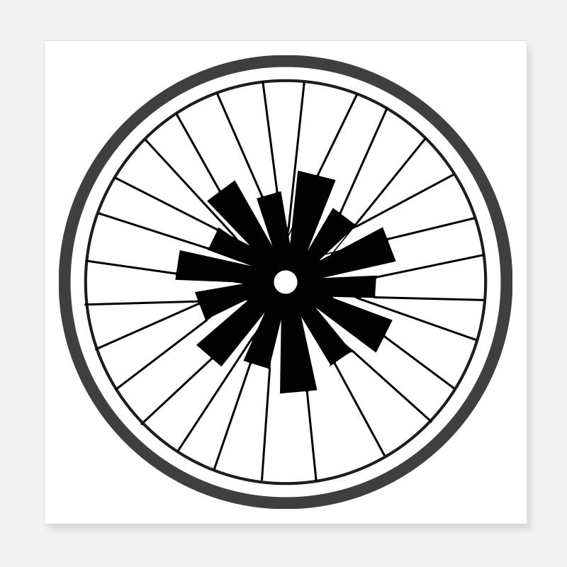 Roue d’astérisque de Cean Poster 20 x 20 cm