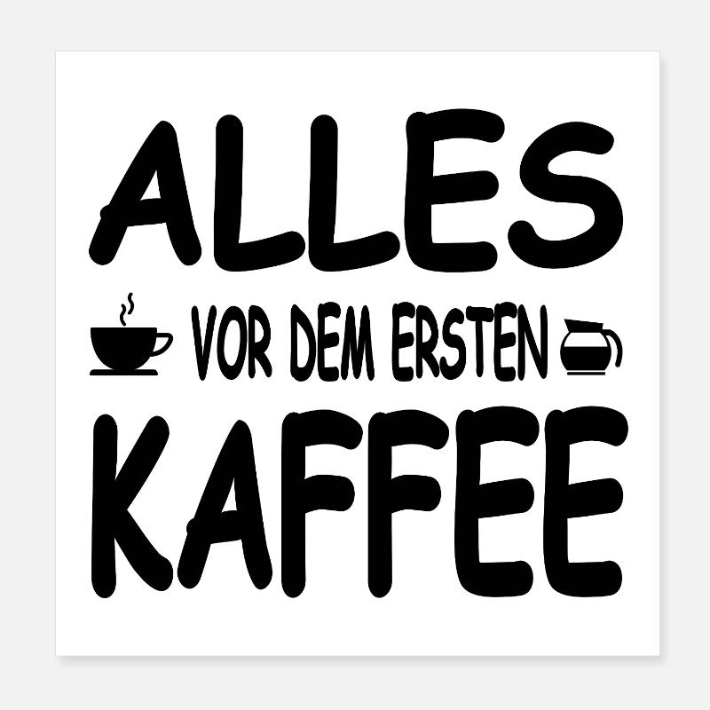 Kaffee Poster 20x20 cm