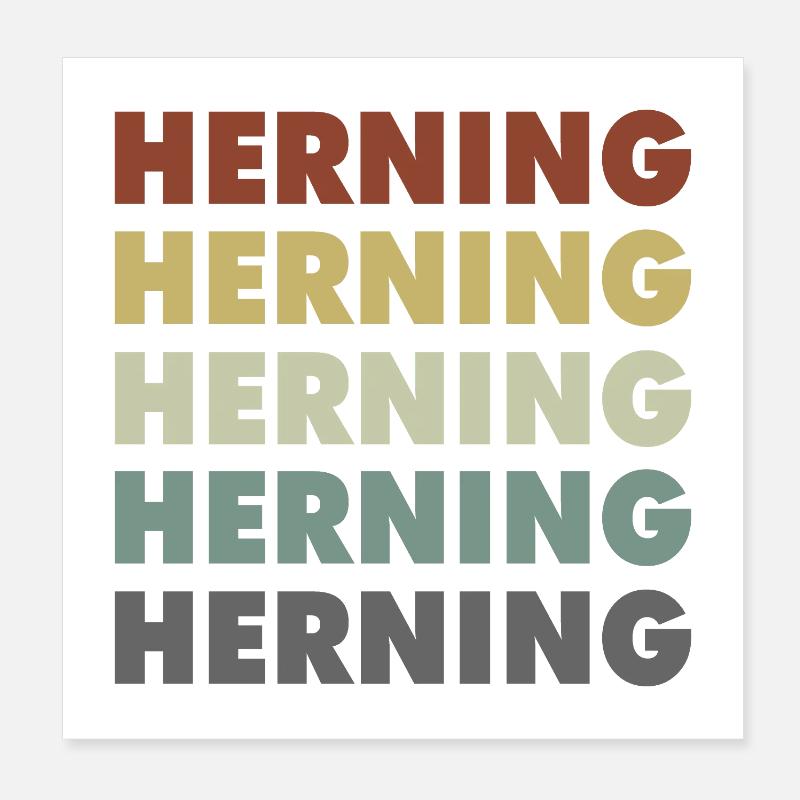 Herning - Denmark - Denmark - Scandinavia Poster 8" x 8" (20x20 cm)