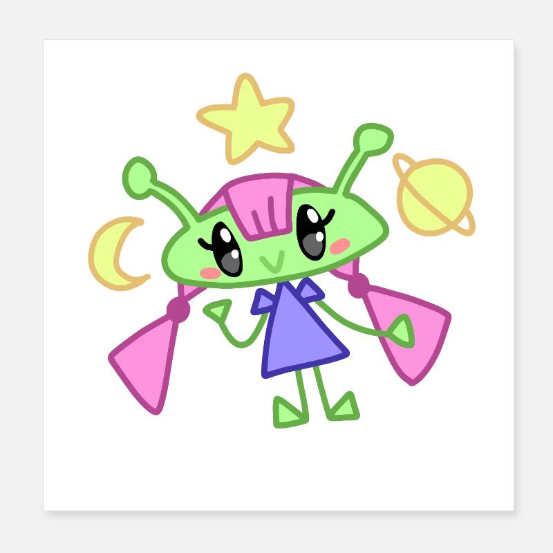 Sternenfreund Funkeln Poster 20x20 cm