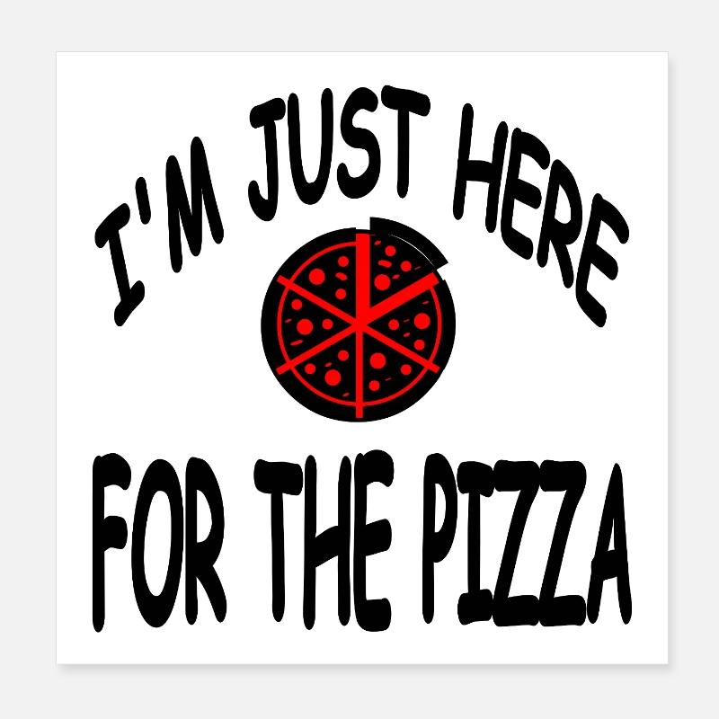 Pizza Poster 20 x 20 cm