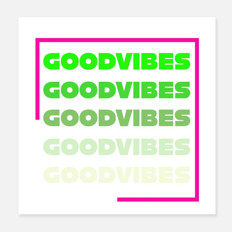 Gute Stimmung Poster 20x20 cm