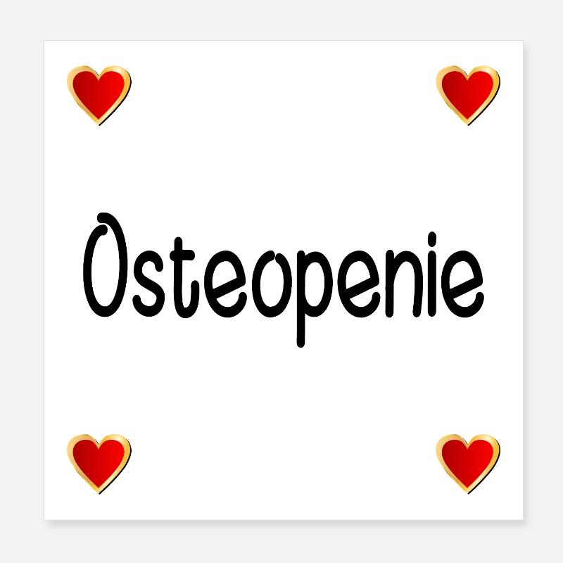 Osteopenie Knochenschwund Poster 20x20 cm