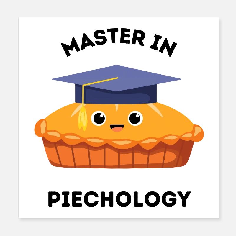 Graduation Muffin Cap Poster 8" x 8" (20x20 cm)