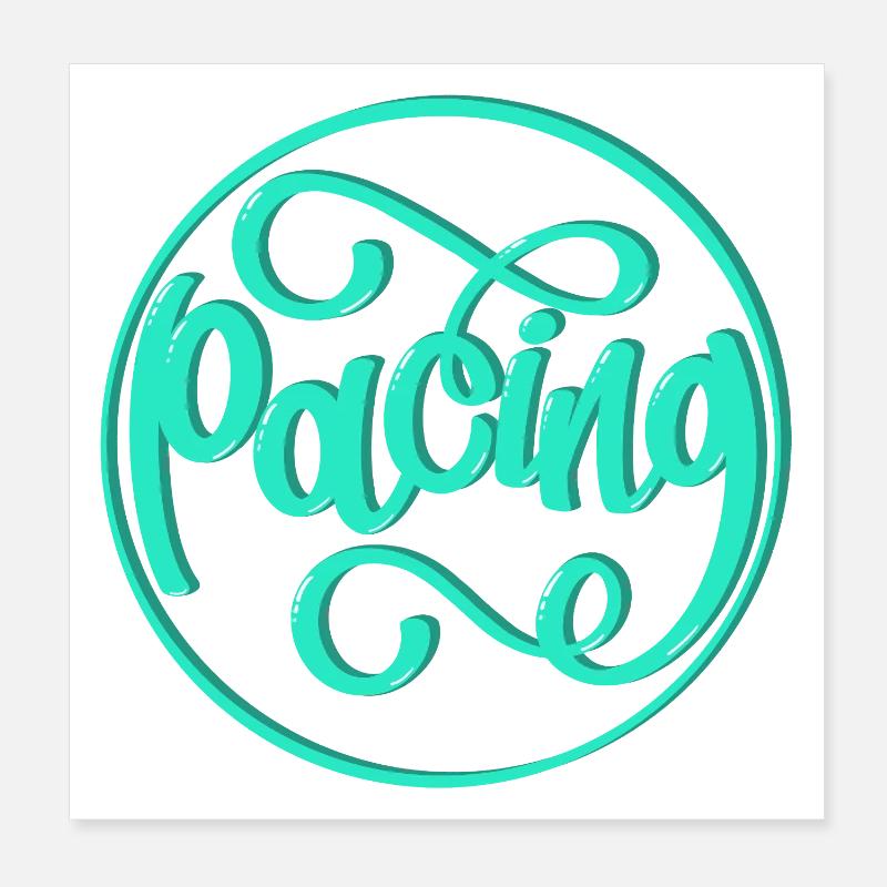 Pacing Poster 20x20 cm