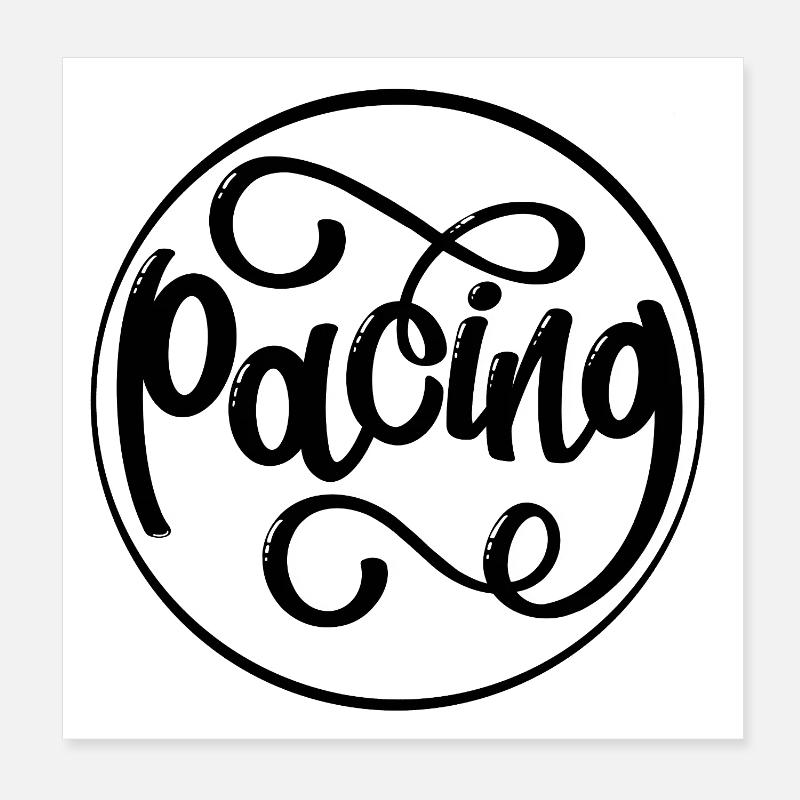 Pacing Poster 20x20 cm