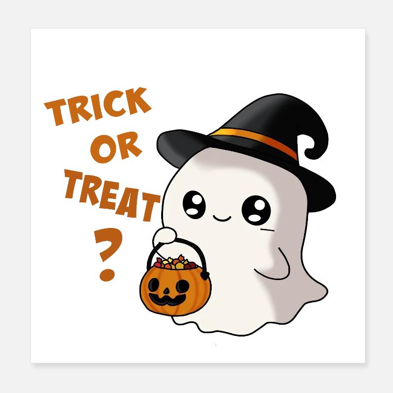 ghost Poster 8" x 8" (20x20 cm)