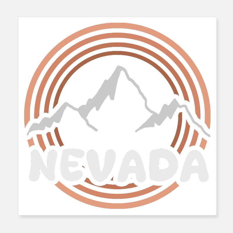 Cadeau pour le Nevada Poster 20 x 20 cm