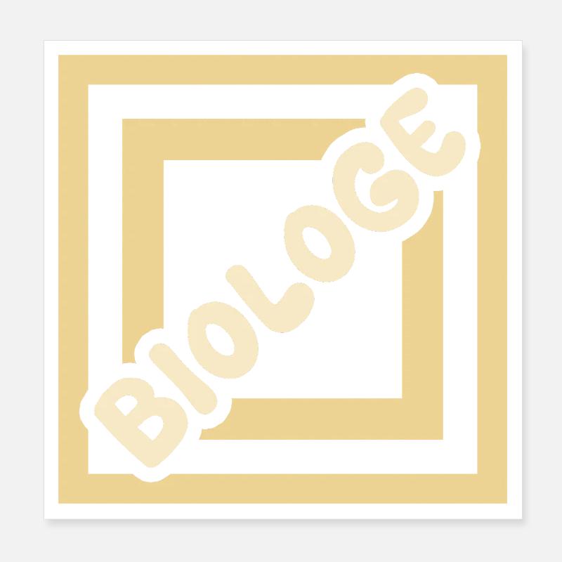 Biologiste comme métier Poster 20 x 20 cm