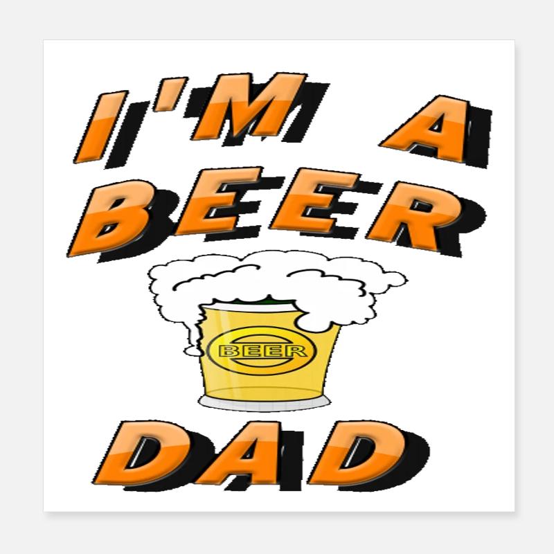 Beer Poster 8" x 8" (20x20 cm)