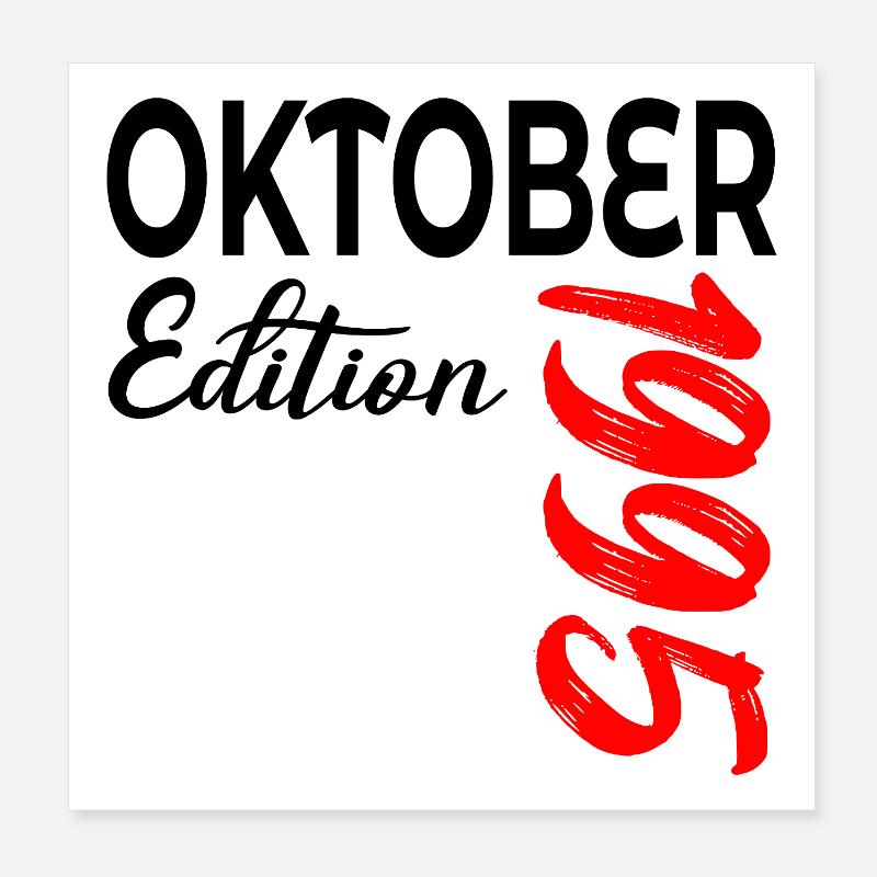 31. BIRTHDAY 1995 OCTOBER Poster 8" x 8" (20x20 cm)