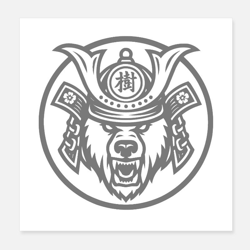 Unsere grauen Samurai Poster 20x20 cm