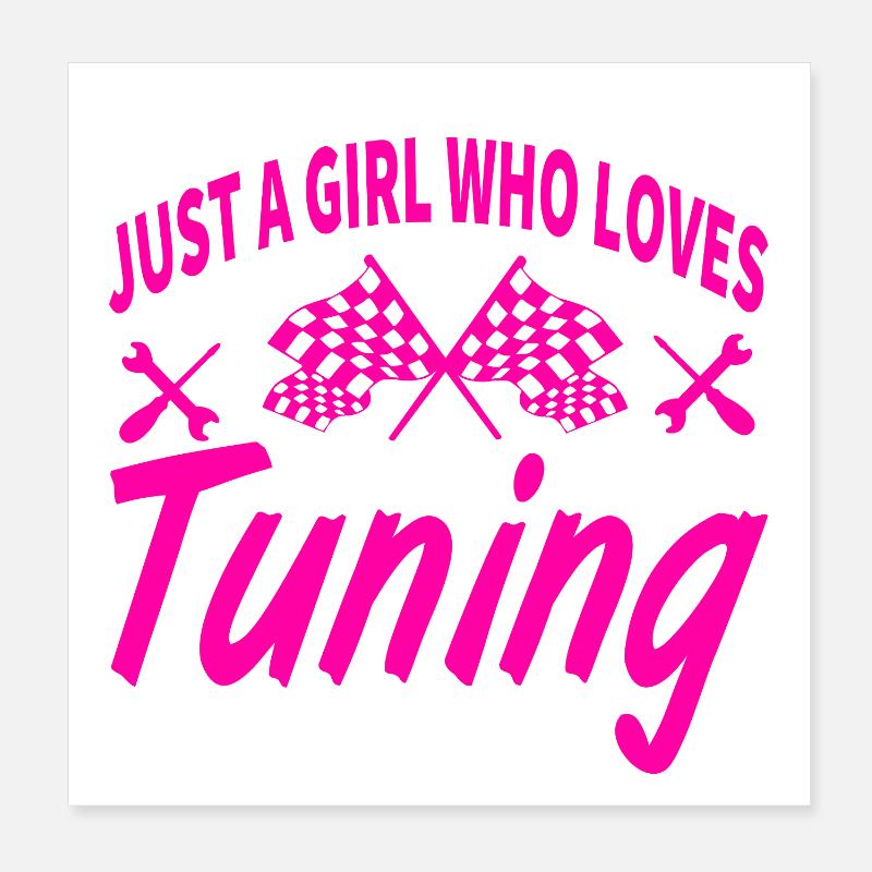 tuning Poster 8" x 8" (20x20 cm)