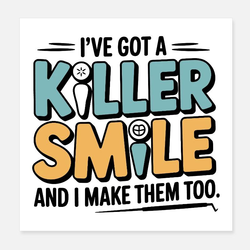 Dental Technician Occlusion Tool  Poster 8" x 8" (20x20 cm)