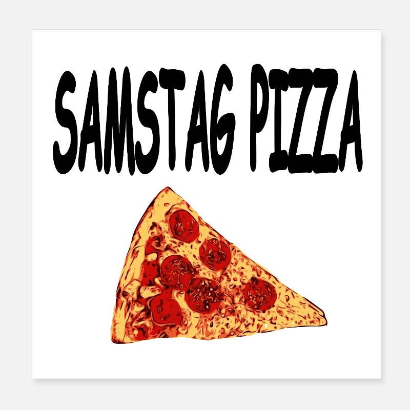 Pizza Poster 20 x 20 cm