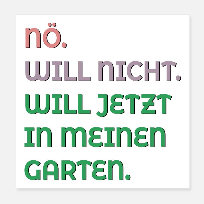 SETTING PRIORITIES HOBBY GARDEN Poster 8" x 8" (20x20 cm)