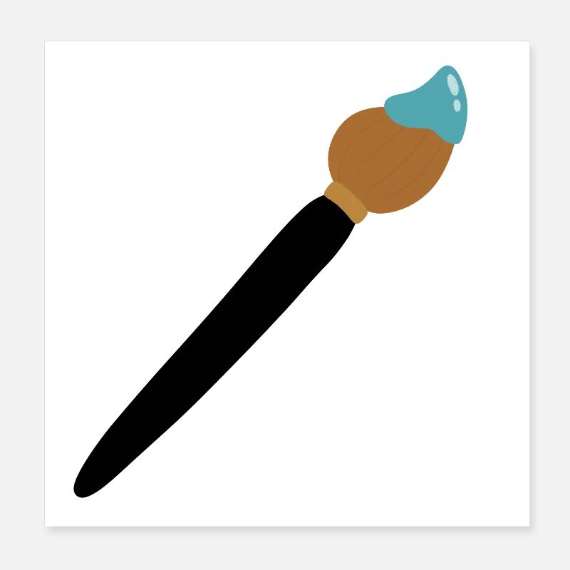 Pinsel Poster 20x20 cm