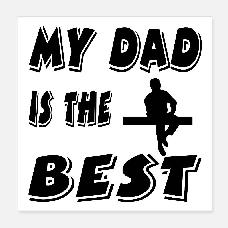 Vater Poster 20x20 cm