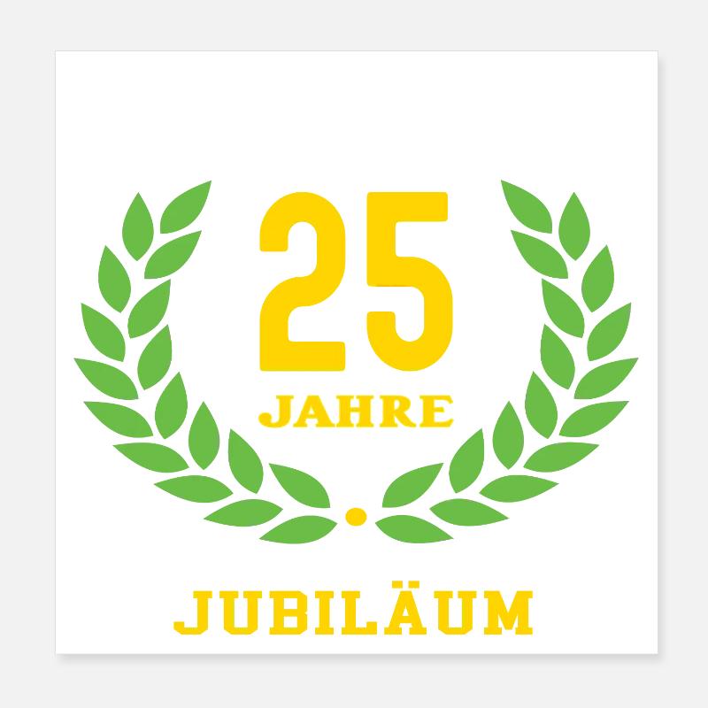 Plombier 25 ans 25e anniversaire Poster 20 x 20 cm