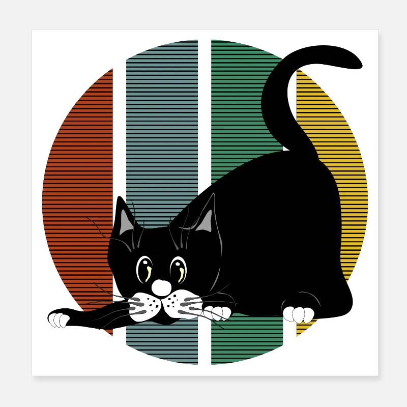 chat Poster 20 x 20 cm