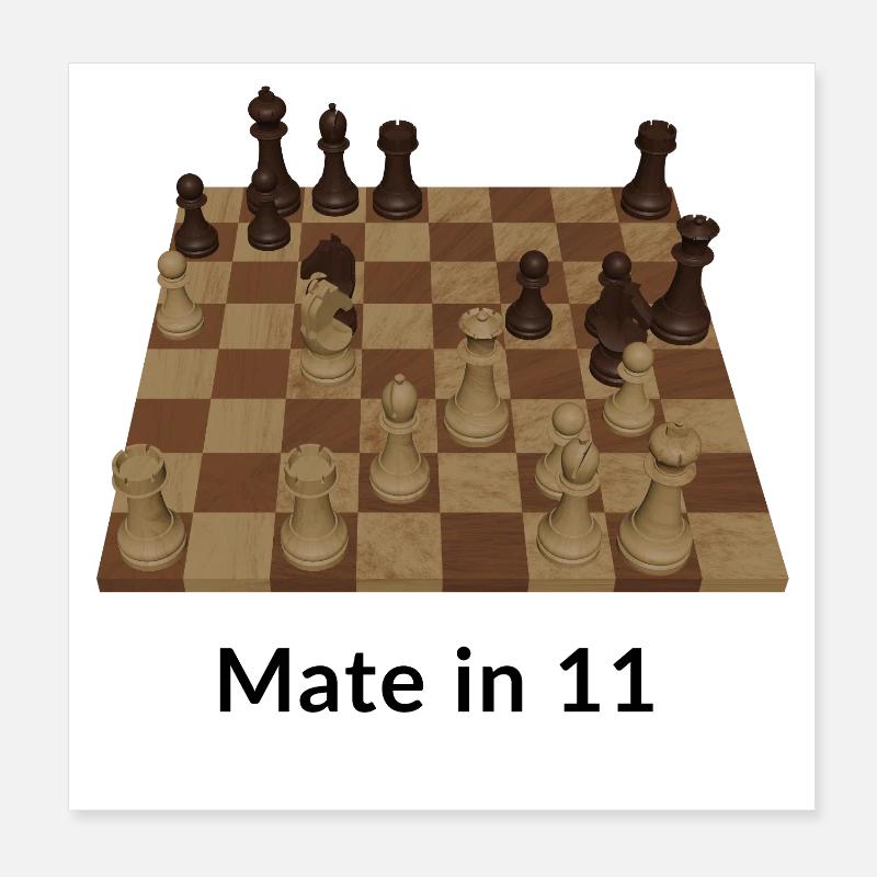 Mater en 11 coups Poster 20 x 20 cm